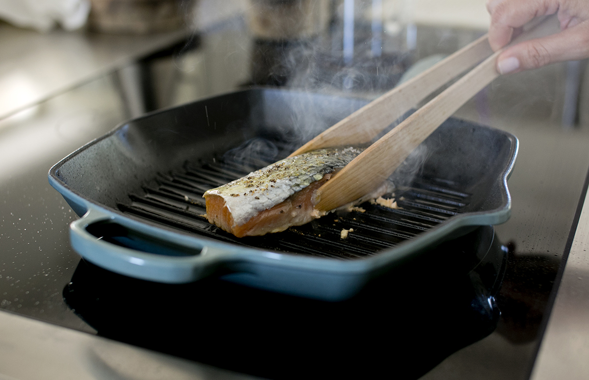 Crispy Fresh Salmon with a Balsamic Glaze