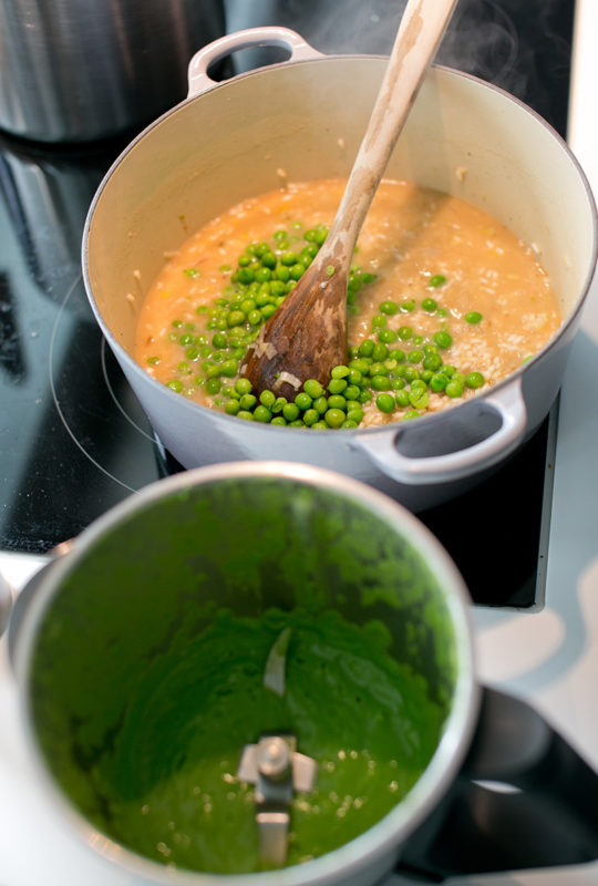 Pea Risotto with Prosecco