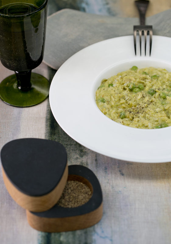 Pea Risotto with Prosecco