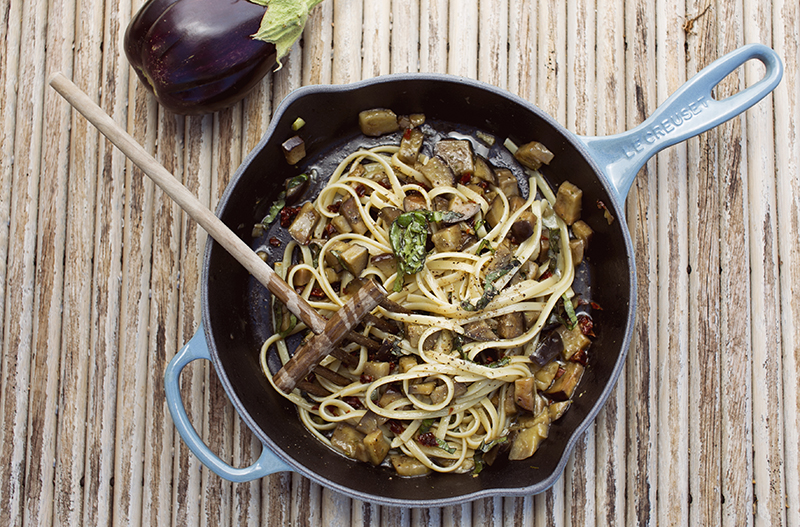 Aromatic Aubergine Pasta