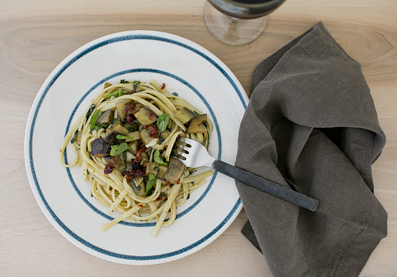 Aromatic Aubergine Pasta