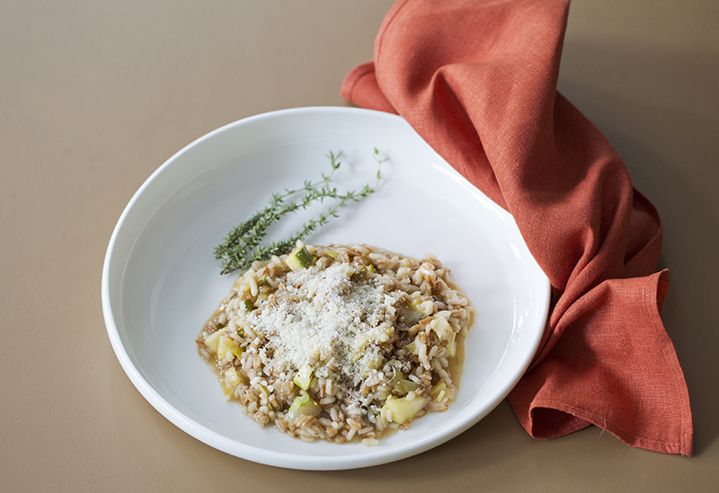 Autumn barley risotto