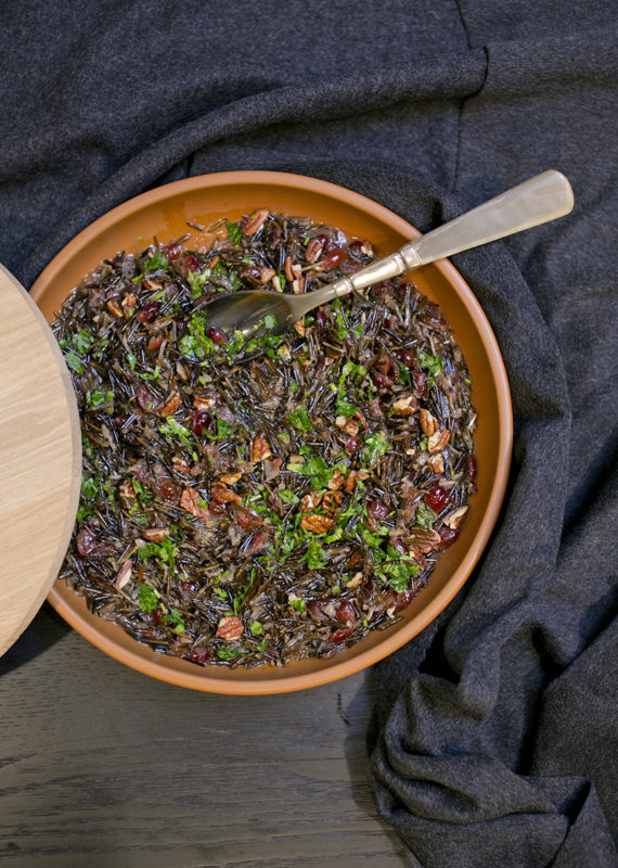Warm & Festive Wild Rice with Dried Fruit & Nuts