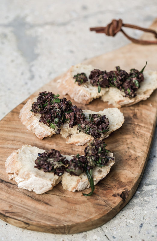 Black Olive Tapenade with Anchovy & Capers