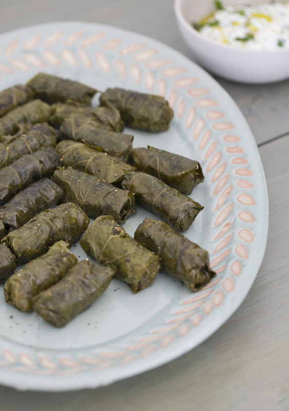 Dolmadakia - Vine Leaves Stuffed with Rice