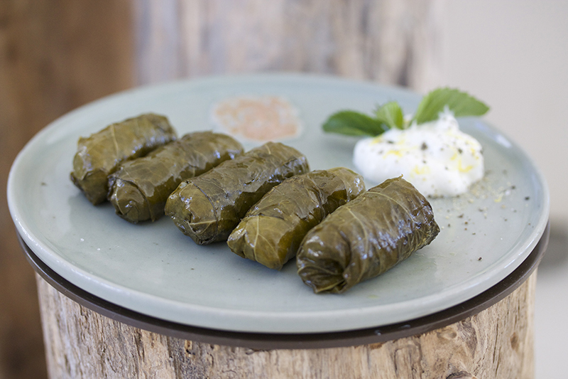 Dolmadakia - Vine Leaves Stuffed with Rice