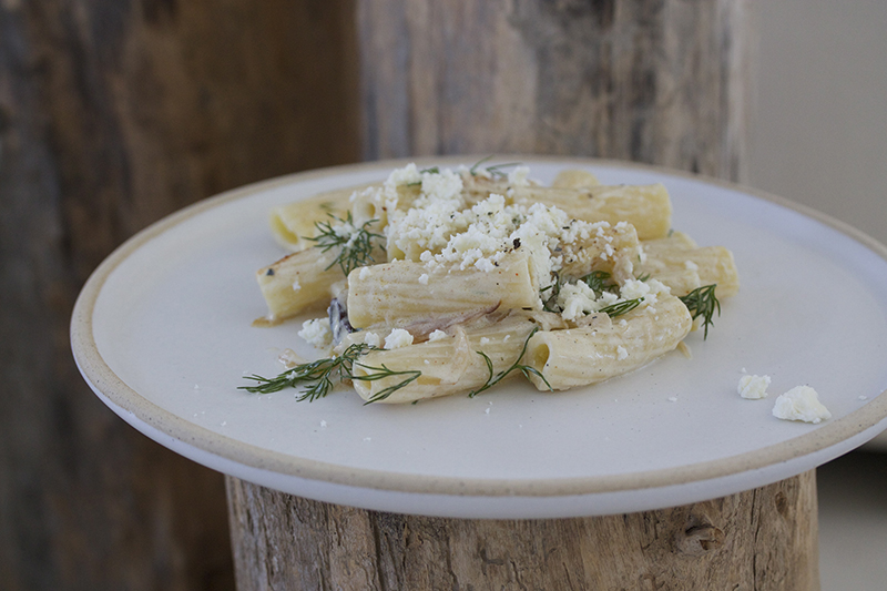 Pasta with Feta Yogurt & Dill