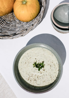 Sandra Choremi_Chilled Melon Soup with Feta Cheese